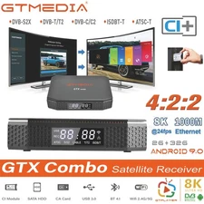 8K DVB S2/T/ATSC FTA Satellite TV Receiver Home Theater Android Smart TV BOX CI+