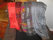 Lot of 5 ladies long scarfs