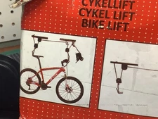 1 Ceiling-Mounted Bike Lift, Mountain Bicycle Hoist, Garage Utility Hanging