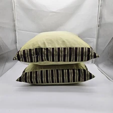 Rodeo Home Luxury Two-Throw Pillows Large Duck Feather Down Finished Size 20x20