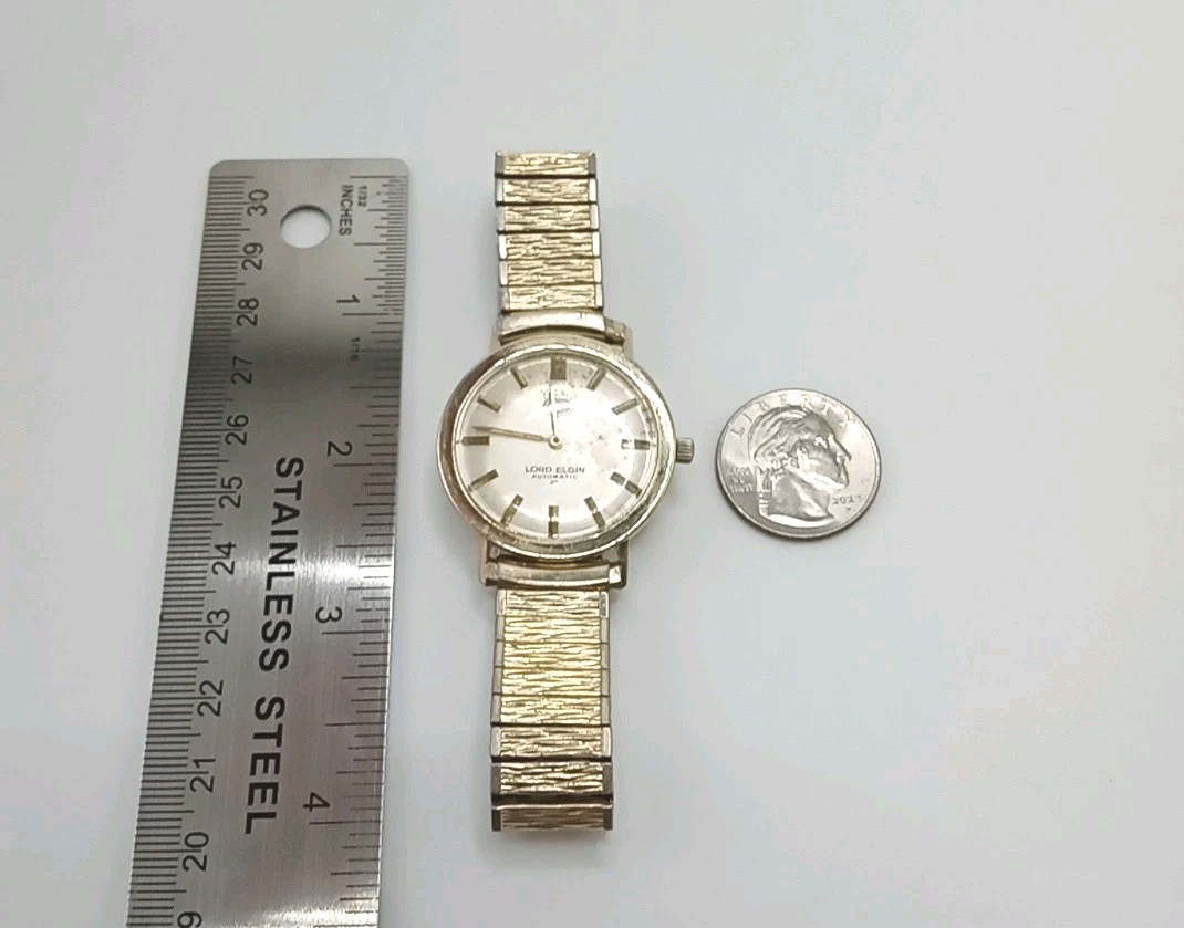 Lord Elgin 14K SOLID GOLD Automatic 25 Jewels "Ph… - image 24