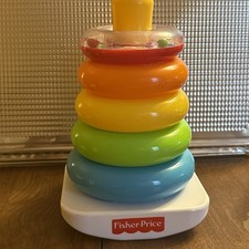 Fisher Price Rock-A-Stack Complete Plastic Stacking Rings Toy Vintage 2004