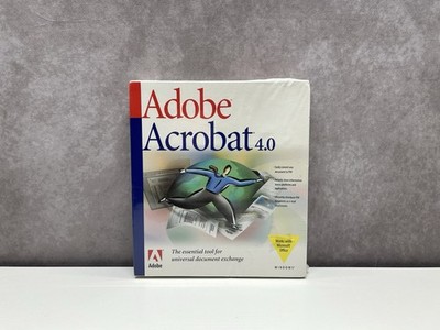 Adobe Acrobat 4.0 for Windows CD-ROM 22001201 New Sealed Retail Version