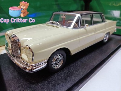 Cult 1:18 Mercedes Benz 220SE W111 1966 beige simulation luxury sedan model