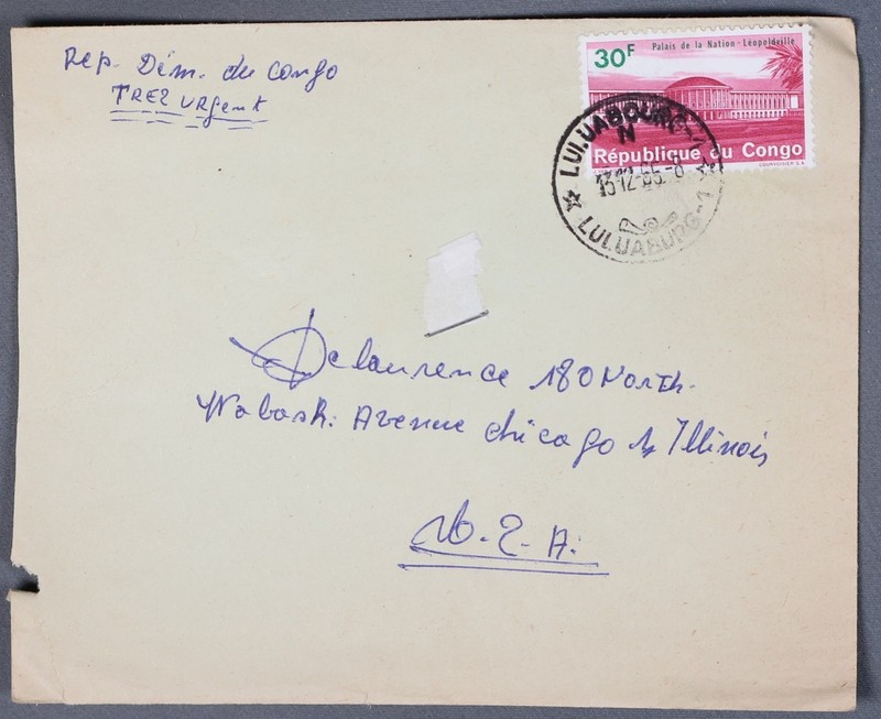 MayfairStamps Congo 1965 Leopoldville National Palace to Chicago IL Cover aaz_64