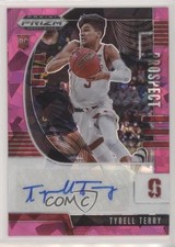2020-21 Panini Prizm Draft Picks Prospect Pink Ice Tyrell Terry #PA-TT Auto e6q