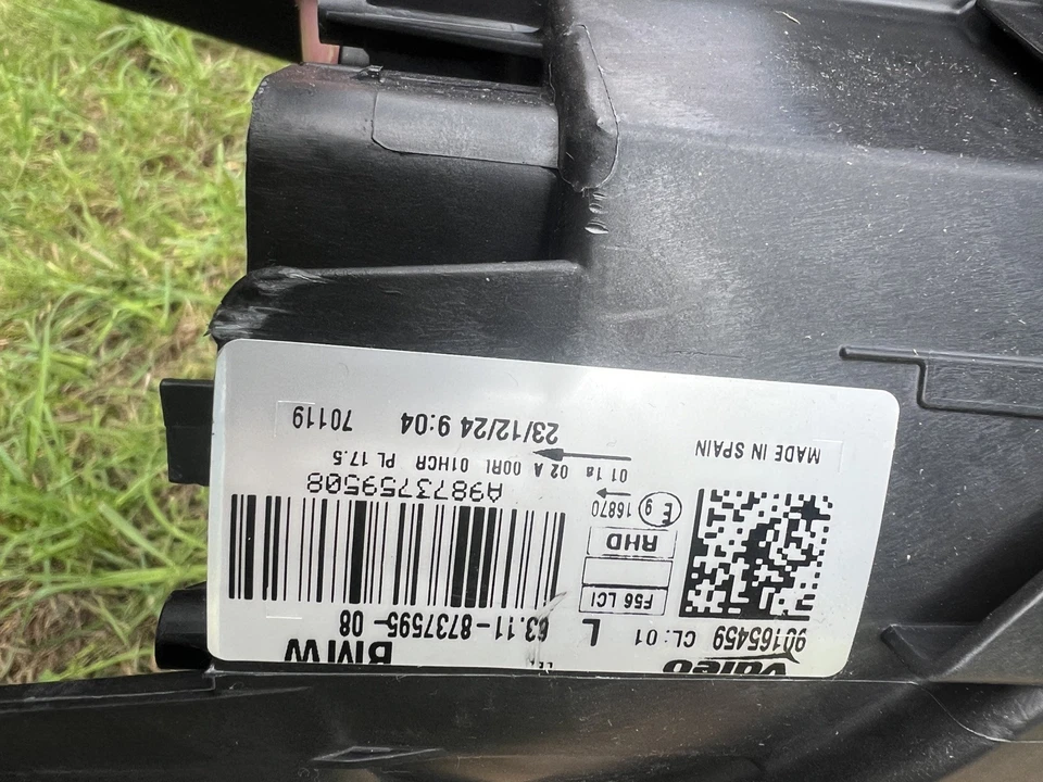 MINI COOPER F55/F56/F57 left side headlight genuine 63 11 8 737 595 - Image 3 of 4