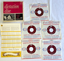 Dictation Disc ~ Shorthand training ~ #42 Business Letters ~ 45RPM ~ 5 Records