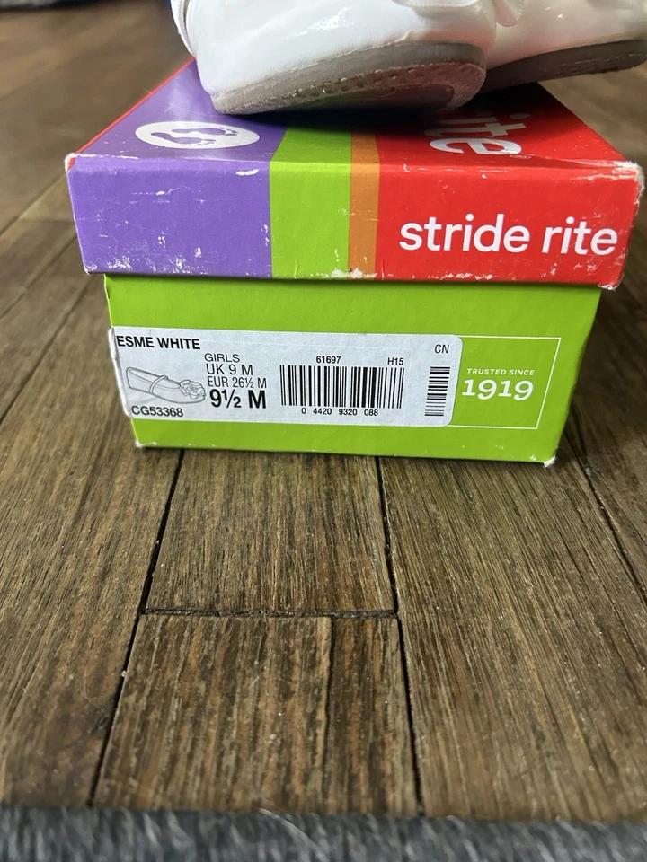 Stride Rite Soft Motion Esme Mary Jane Shoe White Bow Size 9 1/2M - Image 2 of 4