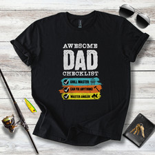Awesome Dad Checklist T-Shirt for Men, CUSTOMIZABLE Gifts For Him, Gifts For