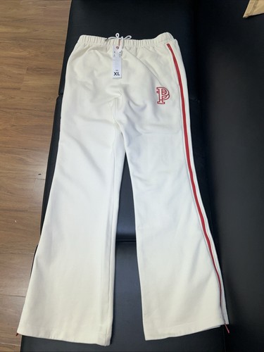 Pantalón de chándal con estampado de logotipo de marca púrpura FLARE - Imagen 1 de 8