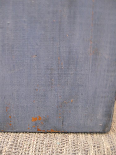 Antique Wood Bread Cutting Board Blue Milk Paint - Picture 5 of 11