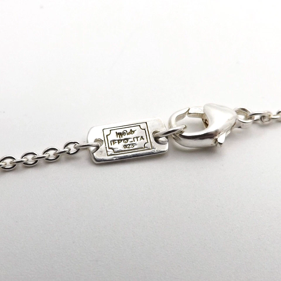 Collar Colgante Ippolita Onyx Diamante Halo Lágrima Gota Roca Caramelo Plata de Ley Foto 4 de 4