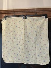 VTG Precious Moments 100 Flannel Cotton Receiving Blanket Baby Heart Star NEW