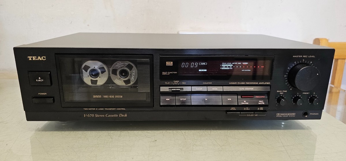 【動作品】TEAC V-670 カセットデッキ／3ヘッド TEAC V-670 ハムノイズ – Audiolife － Enjoy your audio life!!