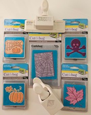 Halloween Fall Embossing Folders, Cutting Dies Punches Lot "Provo Craft"