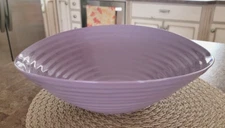 Portmeirion Sophie Conran Lavender Purple Serving Fruit Bowl Ribbed Large 13"