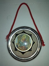 ARTE SACRA - QUADRETTO DELLA MADONNA DI POMPEI ANNI 30/40