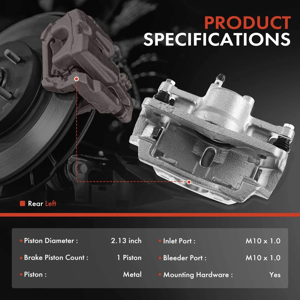 Pinza de freno con soporte para conductor delantero izquierdo Honda Civic 2012-2015 HF LX 1,8 L Foto 3 de 4