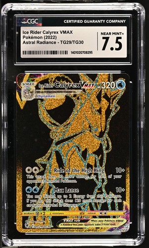 Ice Rider Calyrex VMAX graded CGC 7.5 for sale on eBay