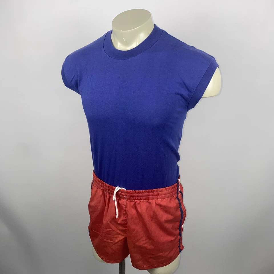 Vintage Healthknit Shirt Sleeveless Tank Top Disco USA Tee Vtg 70s 80s Mens XL - Image 4 of 4