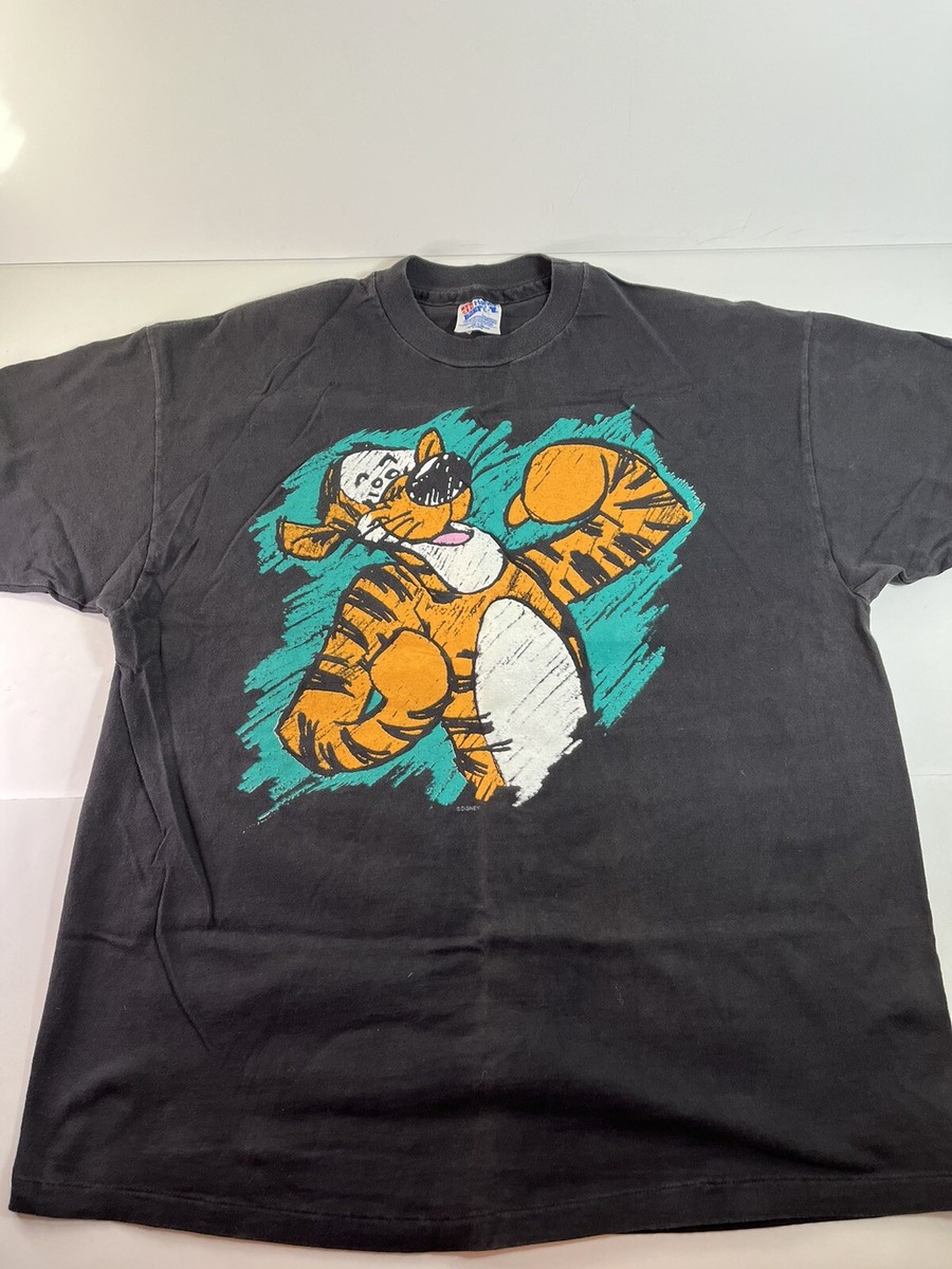 Vintage Hanes Beefy-T Single Stitch TIGGER Graphic Tee T-Shirt