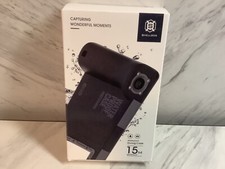 SHELLBOX Waterproof Diving Case 15M / 49 ft Underwater Camera Cover ORANGE BLACK