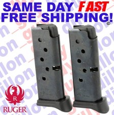Ruger LCP 380 ACP 6Rd Magazine Value 2-Pack 90643 SAME DAY FAST FREE SHIPPING
