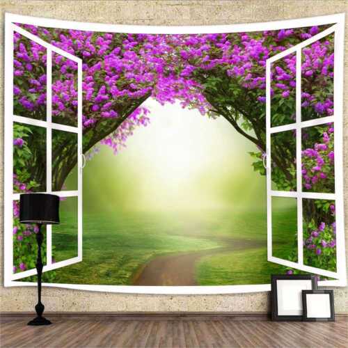 Gothic Garden Extra Large Tapestry Wall Hanging Wedding Background Photography - Afbeelding 1 van 7