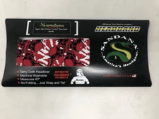 Limited Edition Sandana Flying Skulls Paintball Headband - Cardinal Red #26