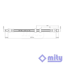 Fits Volvo V70 C70 940 850 740 960 S70 V90 760 S90 Brake Hose Front Mity