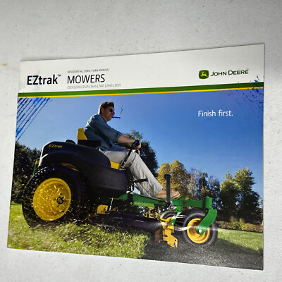 2012 John Deere EZtrak Zero Turn Residential Mower 9x11 Brochure FREE SH