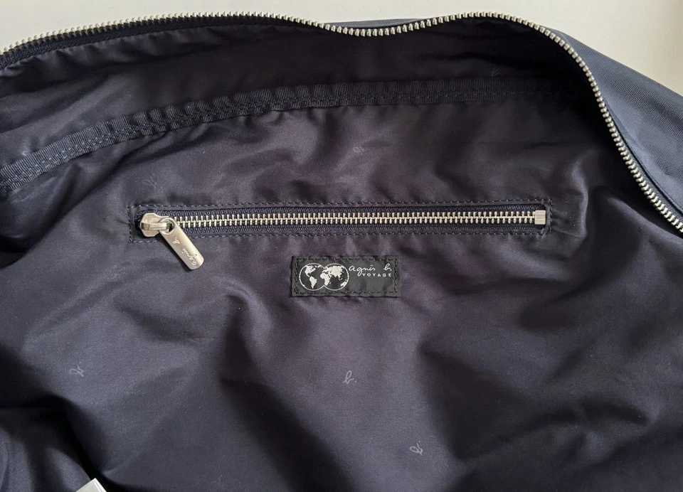 AGNES B. VOYAGE ASA SUPERIOR BOLSA DE LONA AZUL MARINO UNISEX Foto 4 de 4