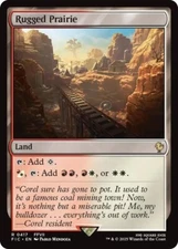 NM Rugged Prairie, MTG, Final Fantasy Commander, Magic the Gathering, 417