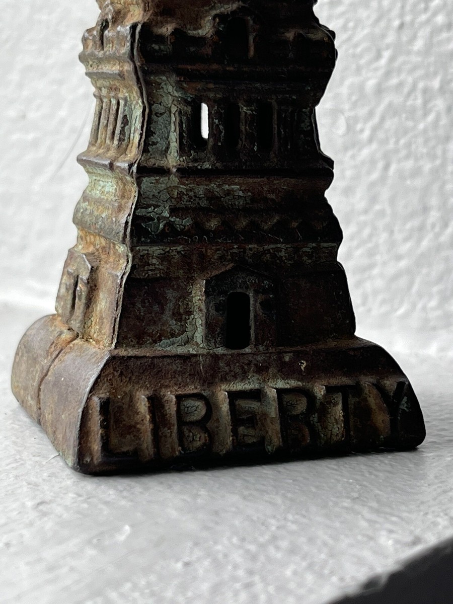 ANTIQUE 1911 CAST IRON STATUE OF LIBERTY BANK | eBay ANTIQUE 1911 CAST IRON STATUE OF LIBERTY BANK | eBay