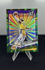 LEBRON JAMES 2023-24 DONRUSS GREEN HOLO LASER LOS ANGELES LAKERS #2