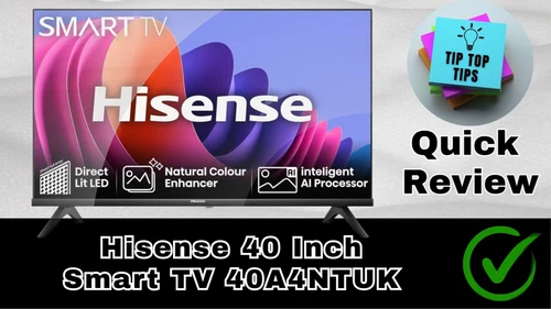 Hisense 40 Inch Smart TV 40E4NTUK - HD Resolution, Natural C Virtual:X & Dolby - Video 1 of 1