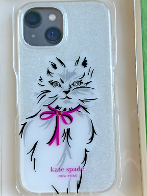 KATE SPADE WHISKERS CAT IPHONE 15 CASE:NWT CAT | eBay