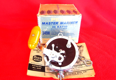 Vintage Penn No. 349H Master Mariner High Speed Reel: Box, Paper, etc.-NEW OTHER