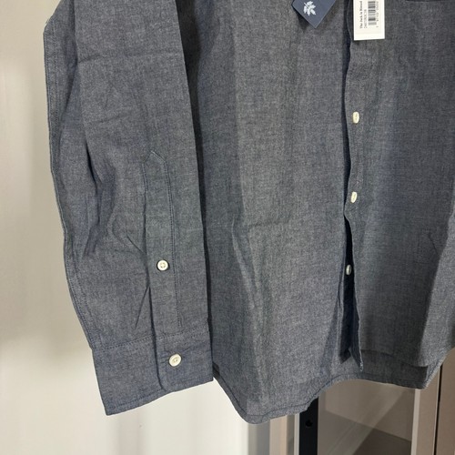 Taylor Stitch The Jack Washed Indigo Chambray Shirt 46 NEW Button Long Sleeve - Picture 3 of 7
