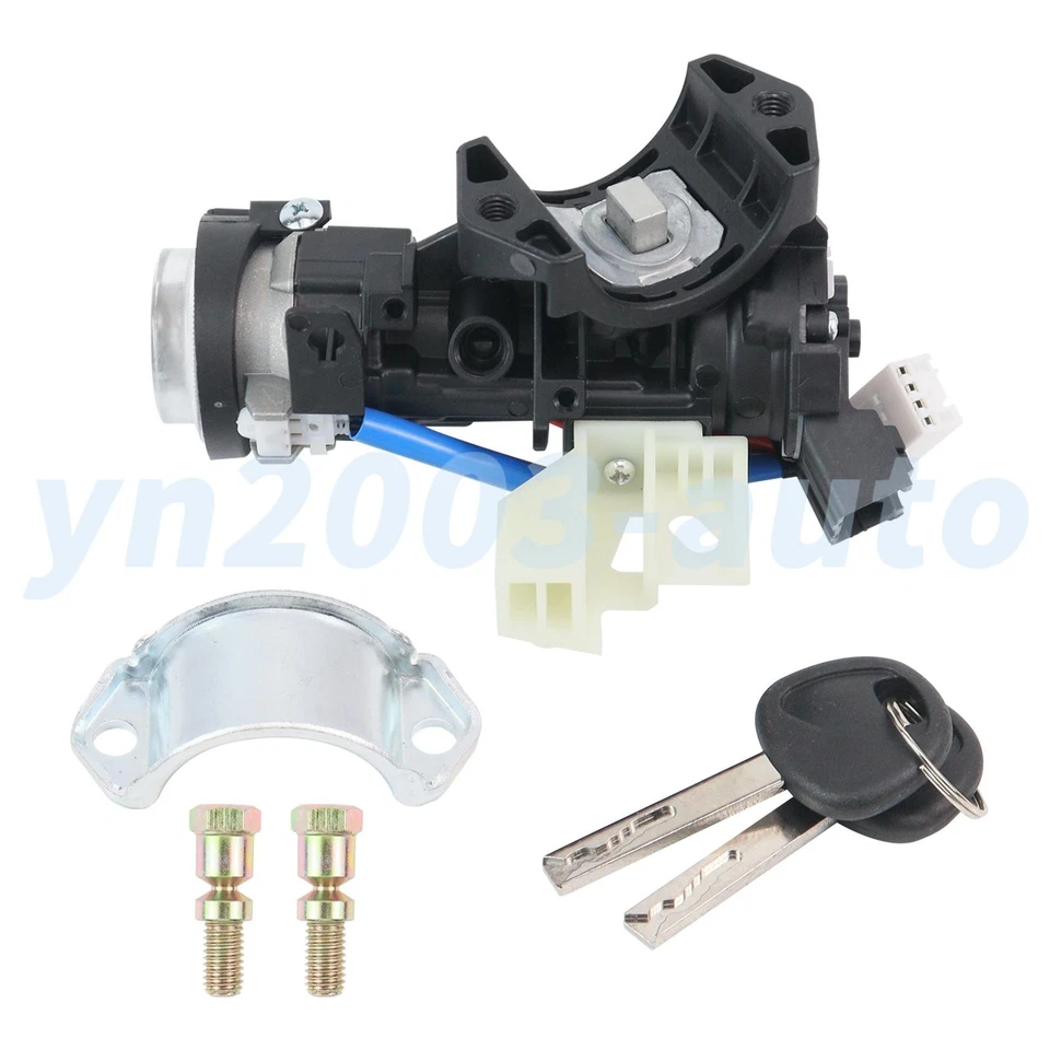 Kit de barril de bloqueo de cilindro de interruptor de encendido con 2 llaves para Hyundai Elantra 2017-2020 Foto 2 de 4