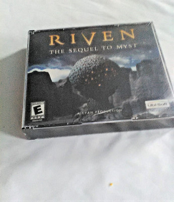 Riven The Sequel to Myst Windows Mac PC CD ROM with Manual/5 Discs- New unopened