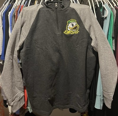 Oregon Ducks  Quarter Zip Sweatshirt By Captivating  Men's Size - Large