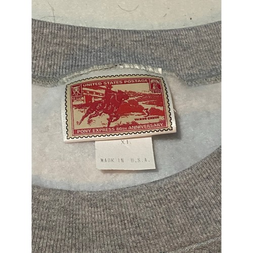 1997 Vintage US Postal Service Air Mail Pilot Sweatshirt Pullover USPS / XL - Picture 3 of 4