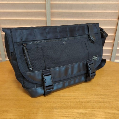 #ad PORTER YOSHIDA HEAT Messenger Bag S Black Japan Authentic $270.00