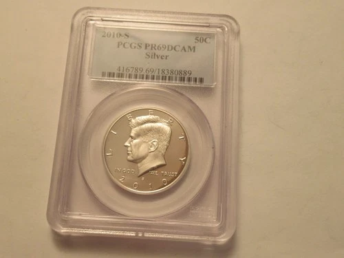 2010 S Kennedy Proof Silver Half Dollar PCGS PR69 DCAM