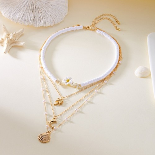 Shining Pendant Chain Necklace Bead Necklace Female Fashion - Picture 11 of 15