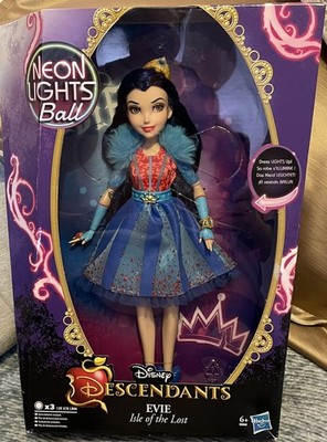 Disney Descendants Neonlichter mit Evie Isle of the Lost - 11 Zoll Puppe beleuchtet. 