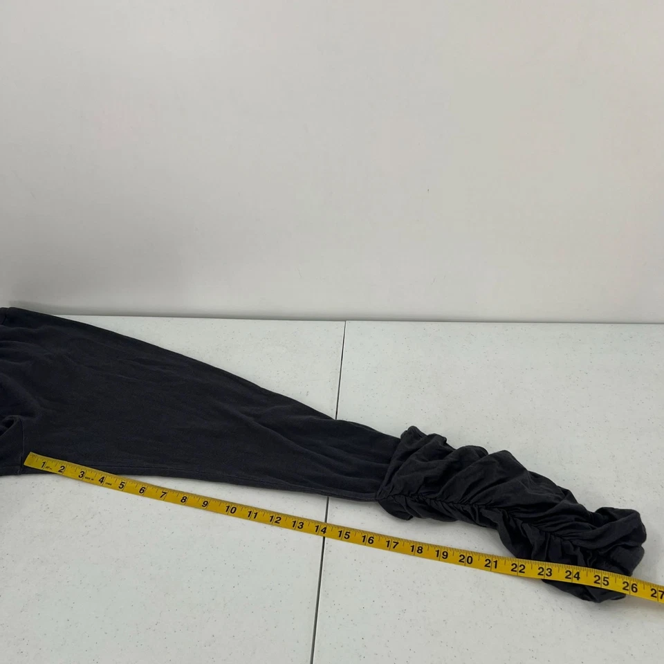 Leggings Saturday Sunday M Gris Mediano Acanalado Tobillo Algodón Elastizado Anthropologie Foto 4 de 4