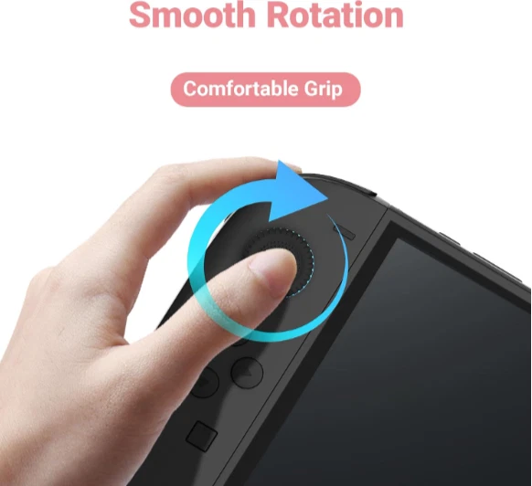 Переключатель 2 ручки для большого пальца, 4 шт. розовые крышки для джойстика Sakura, мягкий силикон для Joy-Con - Изображение 2 из 4